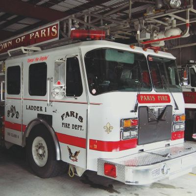 paris maine fire ladder truck